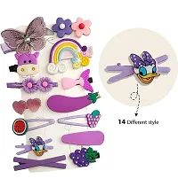 KK CREATIONS 28 PCS HAIR CLIPS FROM 42 different color korean style hair clips for girls, kid and baby girls (pack of 24 pcs)-thumb1