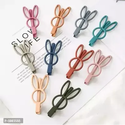6 pcs of rabbit shape hair clips for girls ( set of 6 pcs)