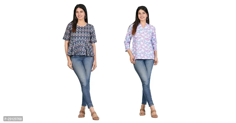 Classic Cotton Top for Women, Pack of 2