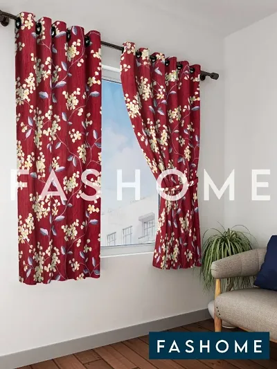 FasHome Eyelet Window Curtain