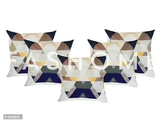 FasHome Exclusive Abstract Printed Cushion cover Set of 5-thumb0