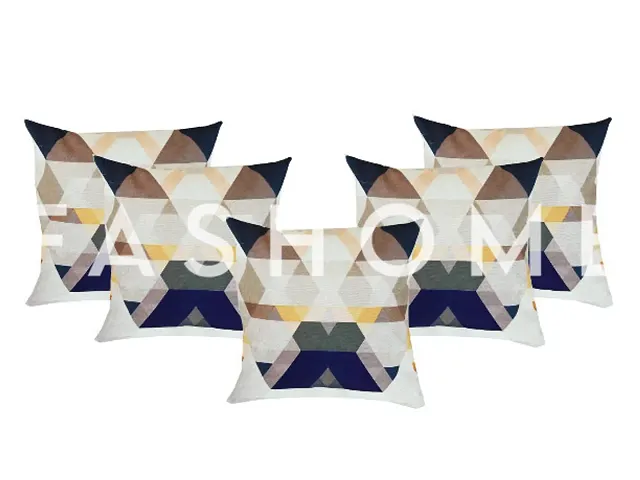 FasHome Exclusive Abstract Printed Cushion Cover- Set of 5