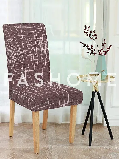 FasHome Printed Polyester Chair Covers