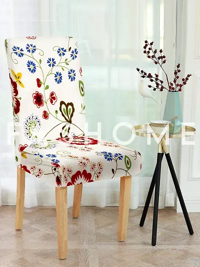 FasHome Polyester Stretchable, Removable & Washable Dining Chair Cover