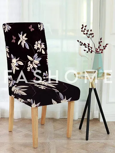 FasHome Polyester Stretchable, Removable & Washable Dining Chair Cover