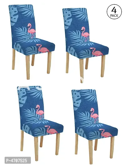 FasHome Elastic Removable and Washable Dining Chair Cover Pack of 4