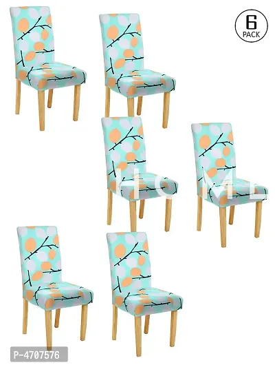 FasHome Elastic Chair Cover/Stretchable Removable & Washable Dining Chair Cover Protective Seat Slipcover Home Restaurant Office Décor (Pack of 6)