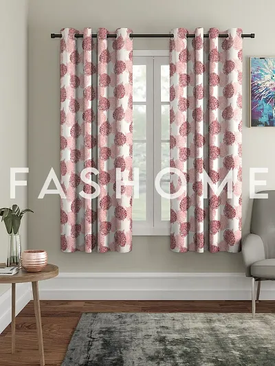 FasHome Polyester Eyelet Fitting Window Curtain