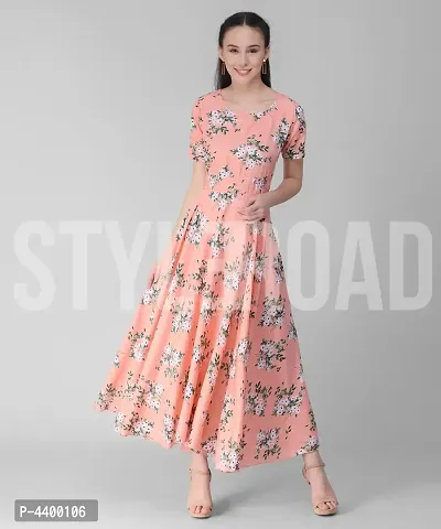 Stylish Crepe Printed Dresses For Women