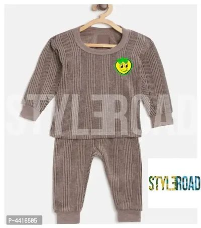 Stylish Cotton Blend Solid Tharmal For Kids-thumb0