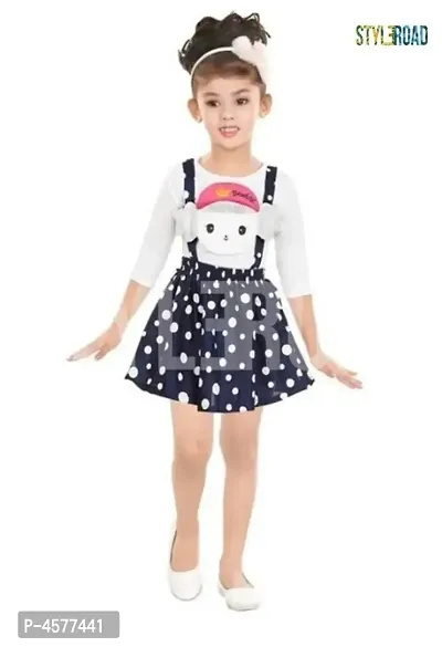 Stylish Cotton Printed Top With Bottom Dangree For Girls Party Wear-thumb0