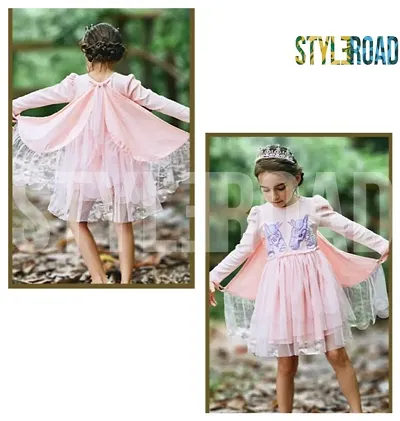 Stylish Beautiful Imported Fabric Frock For Girls