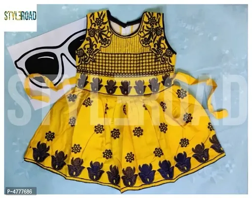 Kids Trendy Cotton Frock-thumb0