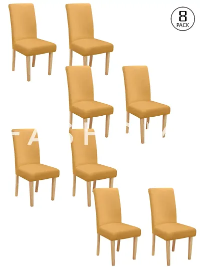 FasHome Dining Chair Slipcover Seat Cover-Pack Of 8