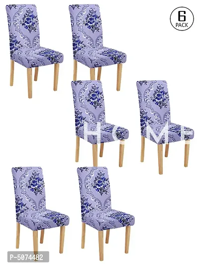 FasHome Stylish Multicoloured Polyester Printed Chair Covers