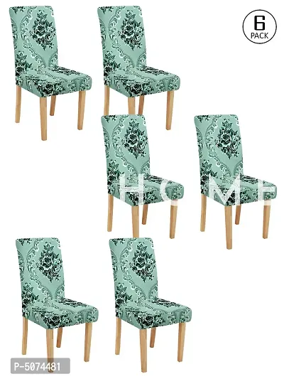 FasHome Stylish Multicoloured Polyester Printed Chair Covers