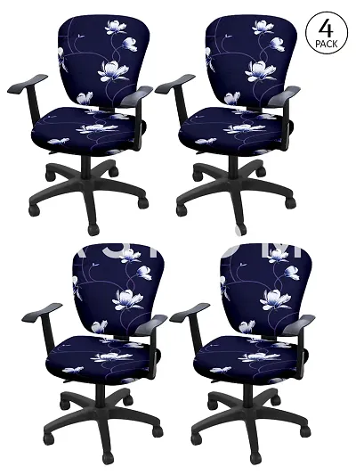 FasHome  Rotating Chair Seat Cover Pack of 4