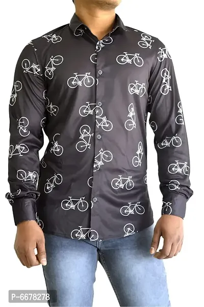 Designer Lycra Printed Multicoloured  Regular Fit Full Sleeve Shirts For Men