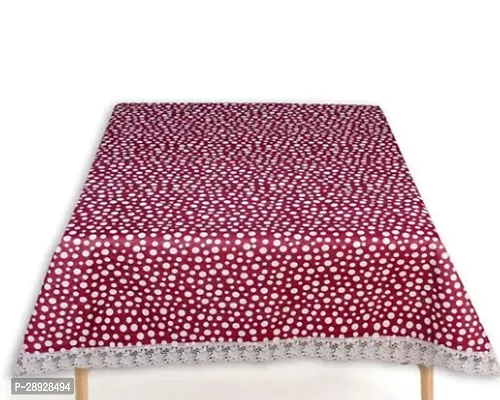 Stylish Pink PVC Printed Table Cloth For Home-thumb0