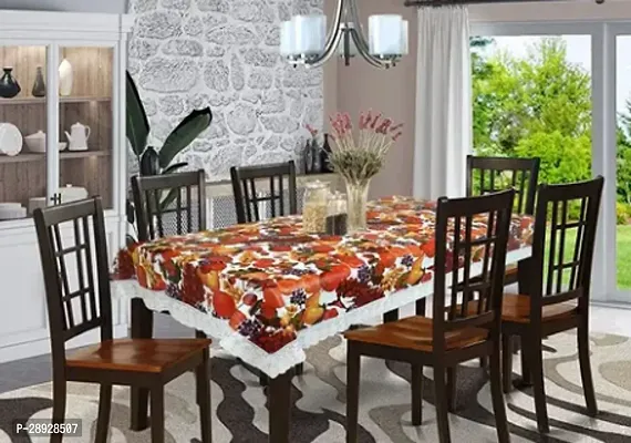 Stylish Multicoloured PVC Printed Table Cloth For Home-thumb0