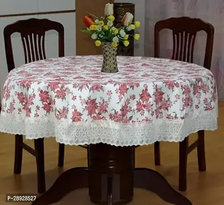 Stylish White PVC Printed Table Cloth For Home-thumb0