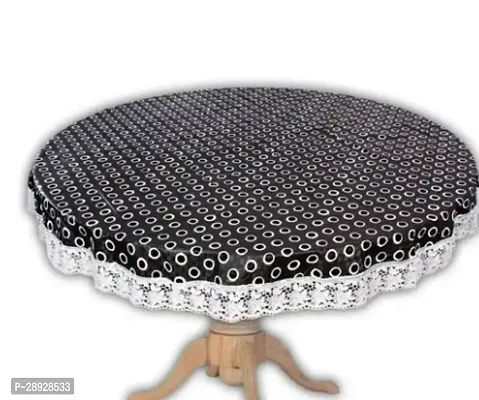 Stylish Black PVC Printed Table Cloth For Home