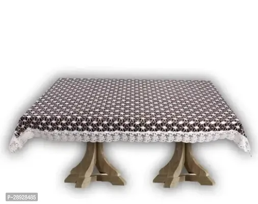 Stylish Brown PVC Printed Table Cloth For Home-thumb0