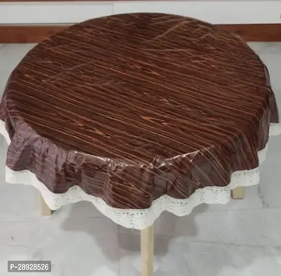 Stylish Brown PVC Printed Table Cloth For Home-thumb0