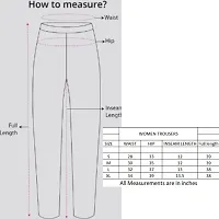 Classic Lycra Solid Trouser Pant for Women-thumb1