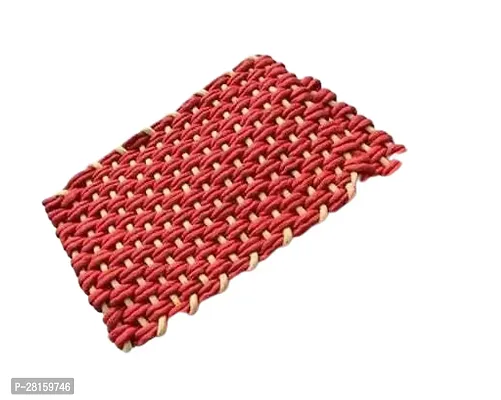 Fine Plastic Elegant Classy Trendy Alluring Doormat (Red)