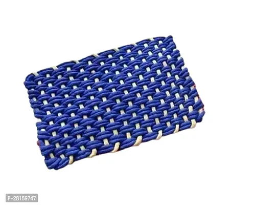 Fine Plastic Elegant Classy Trendy Alluring Doormat (Blue)-thumb0