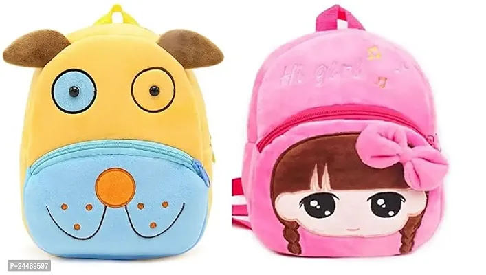 Combo of School Bag for Kids Children Birthday Gift Item Primary Preschool Nursery Bag Cute Cartoon For Kids Cute Toddler Backpack Travel Bag