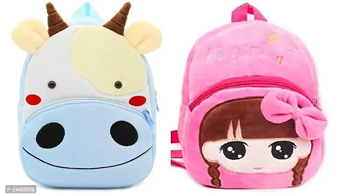 Combo of School Bag for Kids Children Birthday Gift Item Primary Preschool Nursery Bag Cute Cartoon For Kids Cute Toddler Backpack Travel Bag