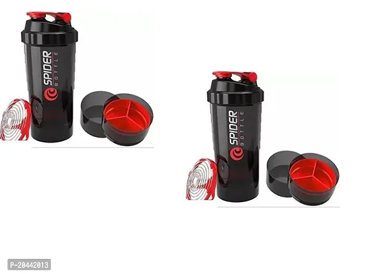 Leak Proof Water Bottle Plus Shaker For Preparation And Saving Time. Blender Ball Wire Whisk Mixes As You Shake Pack Of 2