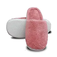 HEYINZ Winter Home wear Warm Fur slipper flip-flop for Men and women (Pink, numeric_8)-thumb1
