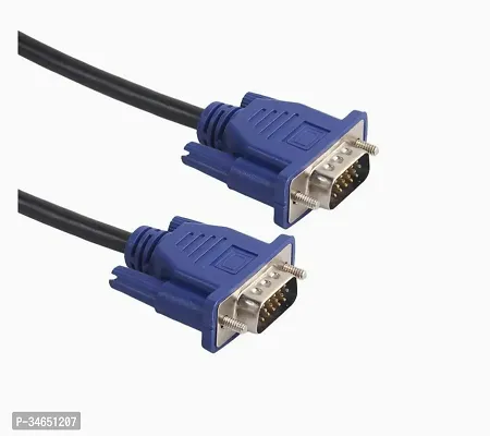 Male to Male VGA Cable 1.5M, Supports PC, Monitor, LCD, LED, Projector, TFT-thumb0