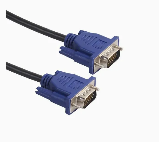 Male to Male VGA Cable 1.5M, Supports PC, Monitor, LCD, LED, Projector, TFT