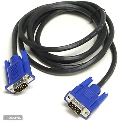 Male to Male VGA Cable 1.5M, Supports PC, Monitor, LCD, LED, Projector, TFT-thumb2