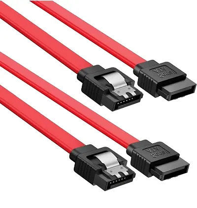 Pack of 2 Sata III Data Cable Compatible for Sata HDD,SSD,CD Drive, CD