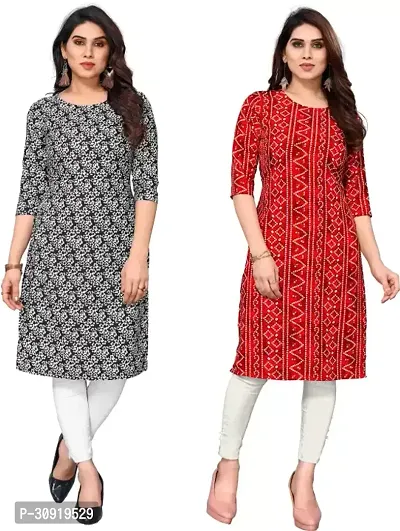 Stylish Multicoloured Cotton Silk Kurta Bottom Set For Women Pack of 2-thumb0