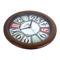 EFINITO 13 Inch Vintage Look Designer Stylish Fancy Round Plastic Wall Clock-thumb2