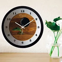 EFINITO 12.5 Inches Wall Clock for Home Living Room Bedroom Office Hall Kids Room (Silent Movement, Black Frame) IT-71-thumb3