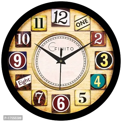 EFINITO Wall Clock for Home/Living Room/Bedroom/Office/Kitchen/Kids Room - Silent Movement - 12 INCH-thumb0