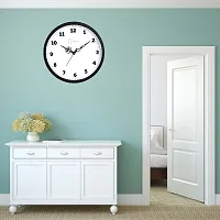 EFINITO 12.5 Inches Stylish White Silent Wall Clock for Home Living Room Bedroom Office-thumb2