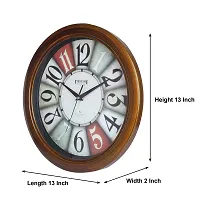 EFINITO 13 Inch Vintage Look Designer Stylish Fancy Round Plastic Wall Clock-thumb3