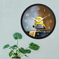EFINITO 12.5 Inch Minion Wall Clock for Home Living Room Bedroom Office Silent Movement-thumb2