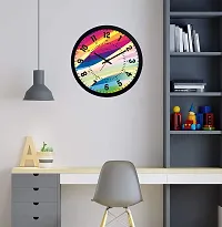 EFINITO 12.5 Inches Wall Clock for Home Living Room Bedroom Office Hall Kids Room (Silent Movement, Black Frame) IT-10-thumb4