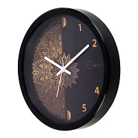 EFINITO 12.5 Inches Wall Clock for Home Living Room Bedroom Office Hall Kids Room (Silent Movement, Black Frame)-thumb4