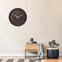 EFINITO 13 Inch Wall Clock Wood Craft Designer Silent Clock for Home Living Room Bedroom Office-thumb4