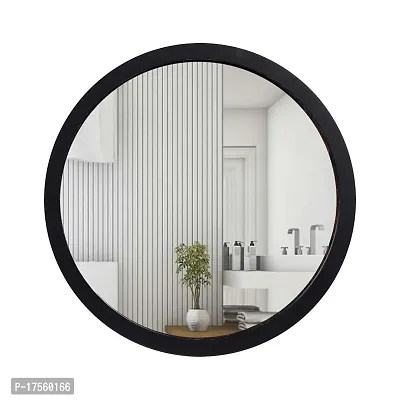 EFINITO 13 Inches Round Wall Mirror for Bathrooms Wash Basin Living Room Bedroom Drawing Room Makeup Vanity Mirror New-thumb0